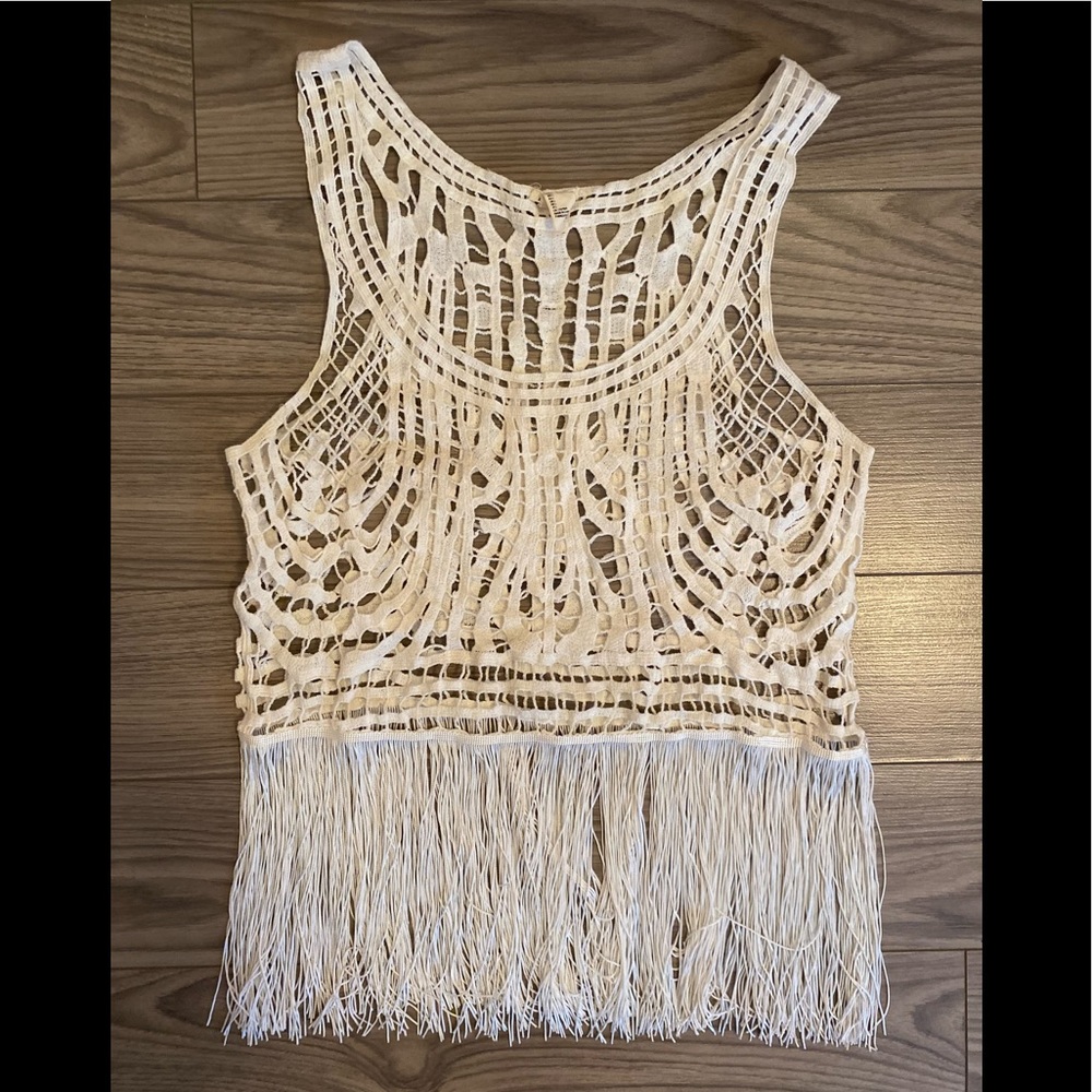 Forever 21 Boho lace top Sz L